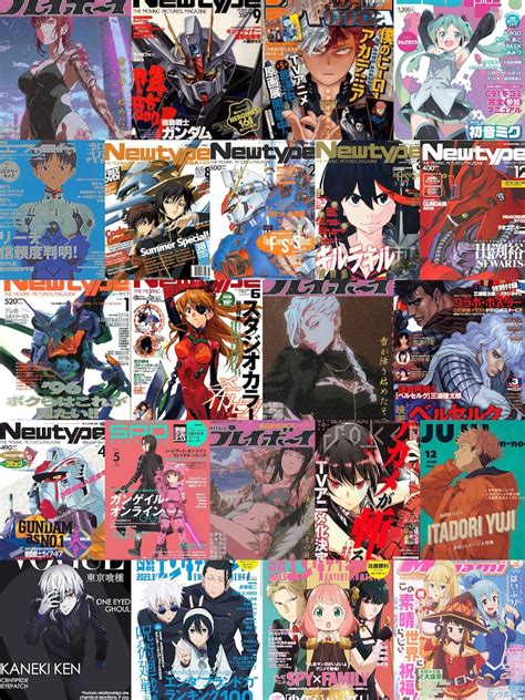 Collage de portadas de doujinshi de diferentes franquicias