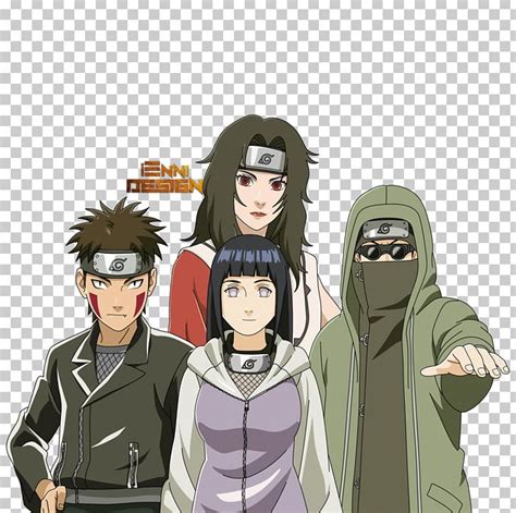 Equipo Kurenai: Kiba, Hinata y Shino