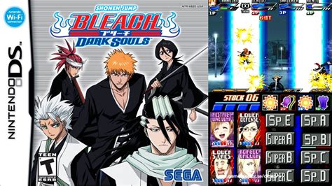 Collage de personajes de Bleach: Dark Souls