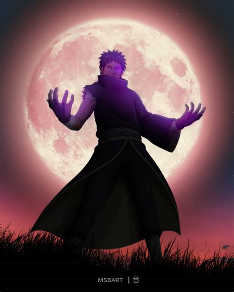Obito y la luna roja en el opening de Naruto Shippuden
