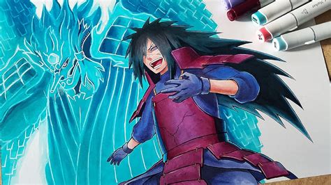 Madara Uchiha en diferentes etapas de su vida