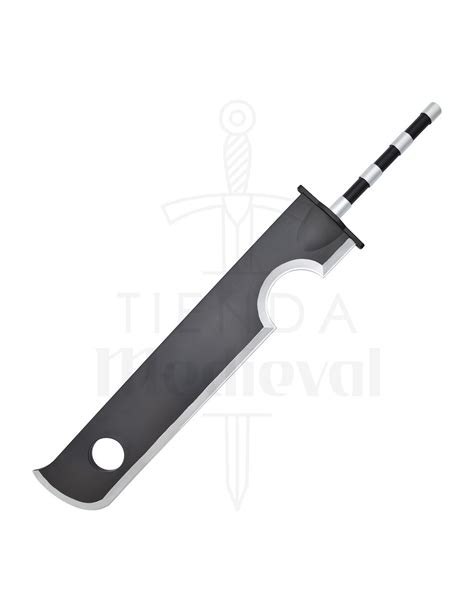 Ilustración de Zabuza Momochi con su espada Kubikiribōchō