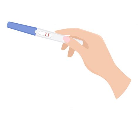 Ilustración de una prueba de embarazo positiva