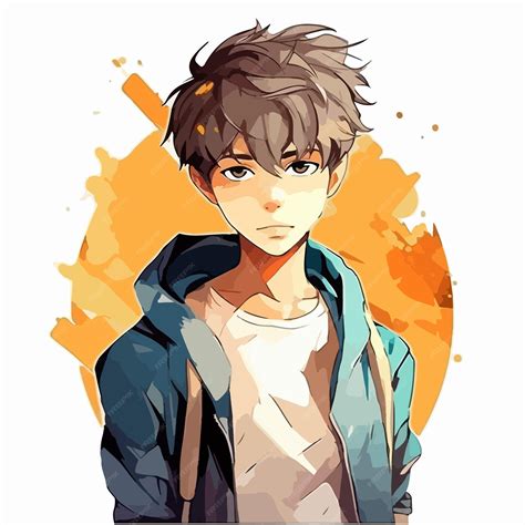 Ilustración de personajes de anime estilo 