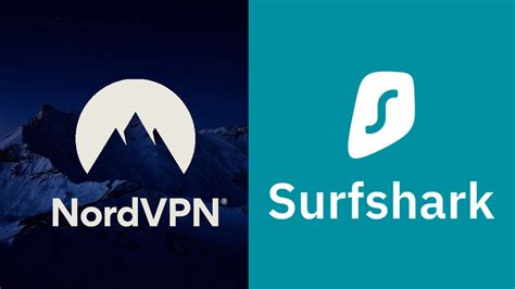 Logotipos de NordVPN, Surfshark y Proton VPN