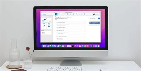 Interfaz de aula virtual para marketing y publicidad