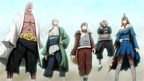 Los Cinco Kages enfrentando a Madara Uchiha