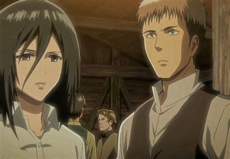 Mikasa y Jean imaginando un futuro familiar