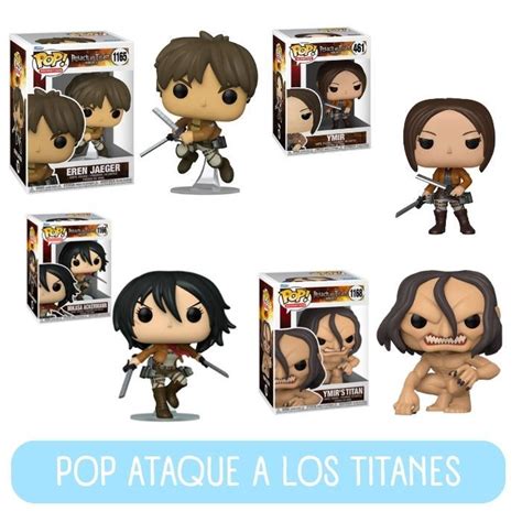 Colección variada de Funkos de Ataque a los Titanes