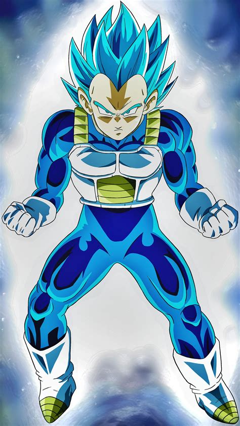 Detalle del rostro de Vegeta Super Saiyan Blue