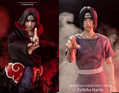 Estatuas de Itachi Uchiha en un templo