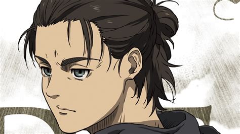 Ilustración de Eren Jaeger en el centro de la acción