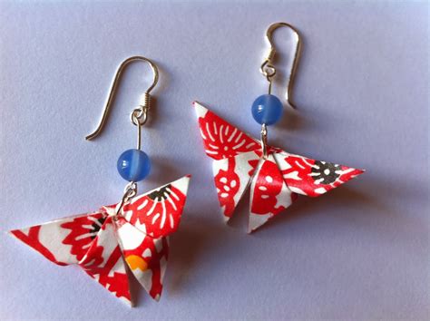 Ejemplo de pendientes de origami