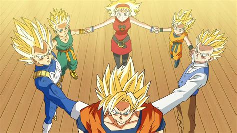 Representación del ritual del Super Saiyan God