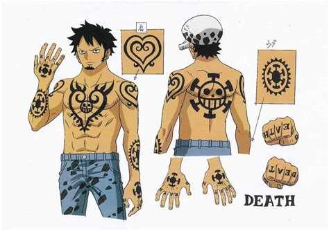 Retrato de Trafalgar Law con su sombrero característico y sus tatuajes