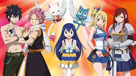 Miembros de Fairy Tail en el parque acuático Ryuuzetsu Land