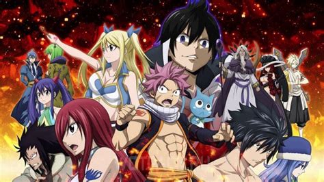 Personajes de Fairy Tail disfrutando del parque acuático