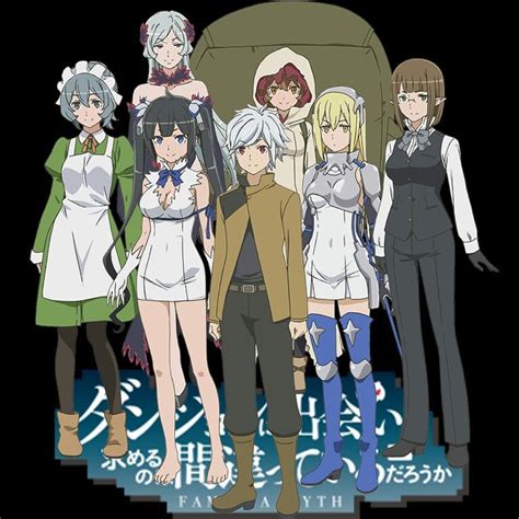 Mapa conceptual de personajes de Dungeon ni Deai o Motomeru no wa Machigatteiru Darou ka