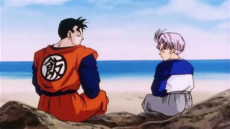 Gohan del futuro entrenando a Trunks