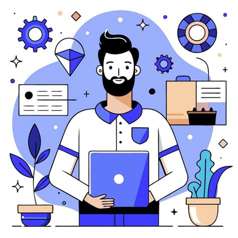 Ilustración de un personaje con un sistema de habilidades activado