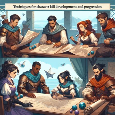 Infografía de la progresión de desbloqueo de personajes y habilidades en el juego