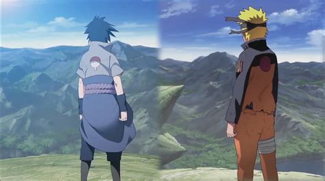 Comparación de Naruto y Sasuke en el opening Distance
