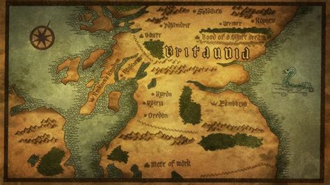 Mapa de Britannia y sus reinos en Nanatsu no Taizai