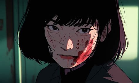 Ilustración de Haegu, una asesina profesional.