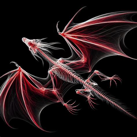 Dragón blanco hueso con alas rojas, la marioneta Orgullo