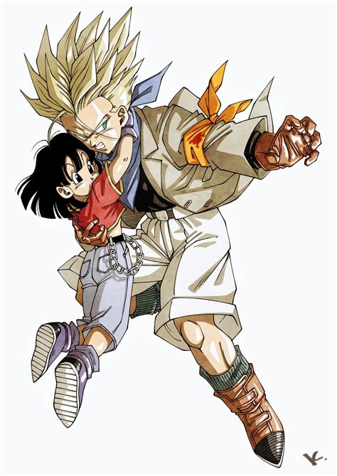 Trunks y Pan en un momento romántico