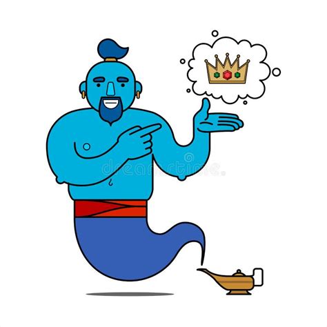 Ilustración conceptual de un genio