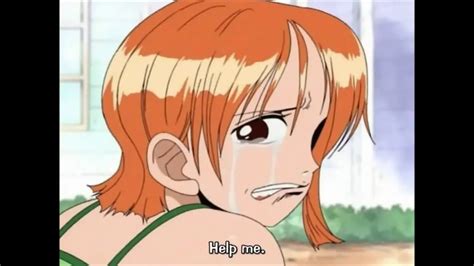 Nami llorando ante Arlong