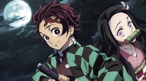 Tanjiro y Nezuko en un paisaje nevado