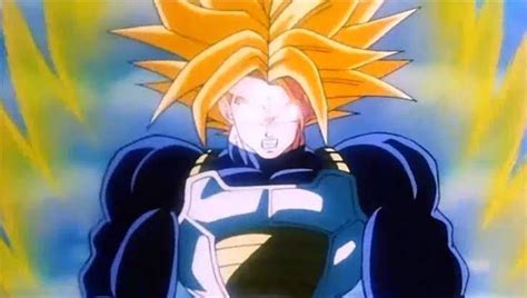 Trunks en su transformación Super Saiyajin Segundo Grado