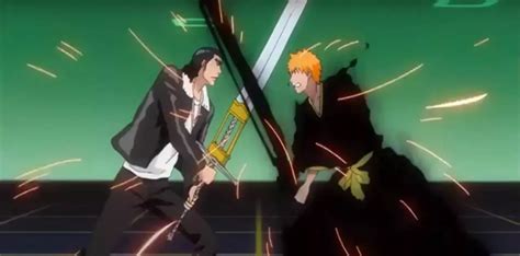 Ichigo y Ginjō chocando espadas