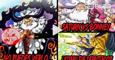 Saturn siendo atacado por Luffy y Bonney