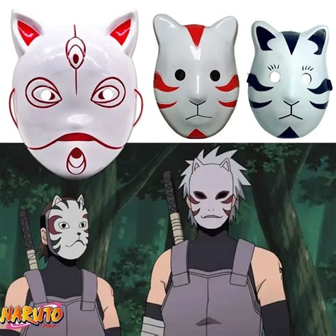 Miembros de Anbu con máscaras en Naruto