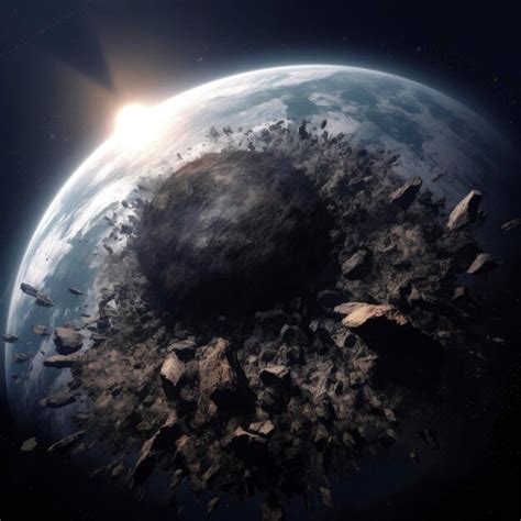 Representación artística de un Berserker, un planetaide autorreplicante de ciencia ficción.
