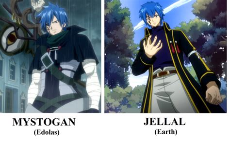Mystogan revelando su rostro idéntico al de Jellal