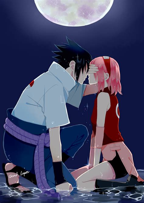 Sakura y Sasuke mirando juntos el futuro