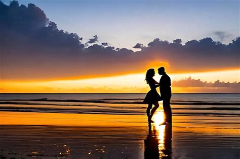 Escena romántica de una pareja