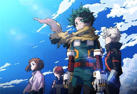 personajes principales de My Hero Academia en acción
