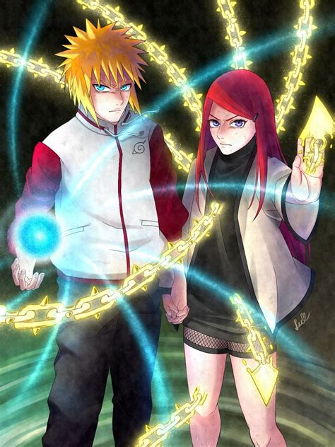 Minato y Kushina como pareja