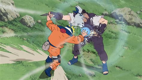 Naruto luchando contra Kan'u.