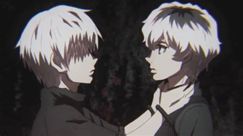 Comparativa de las apariencias de Kaneki y Haise Sasaki