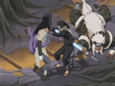Hiruzen sellando a Orochimaru y a sí mismo