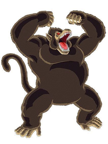 Ilustración del Mono Gigante (Ōzaru) de Dragon Ball