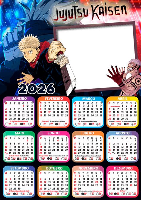 Calendario de Jujutsu Kaisen 2026