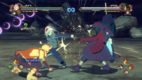 Captura de pantalla de una batalla intensa en Naruto Shippuden Ultimate Ninja Storm 4