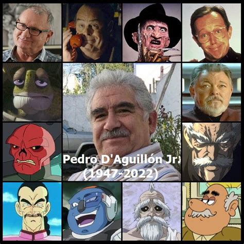 Collage de personajes doblados por Pedro D'Aguillón Jr., incluyendo Tao Pai Pai